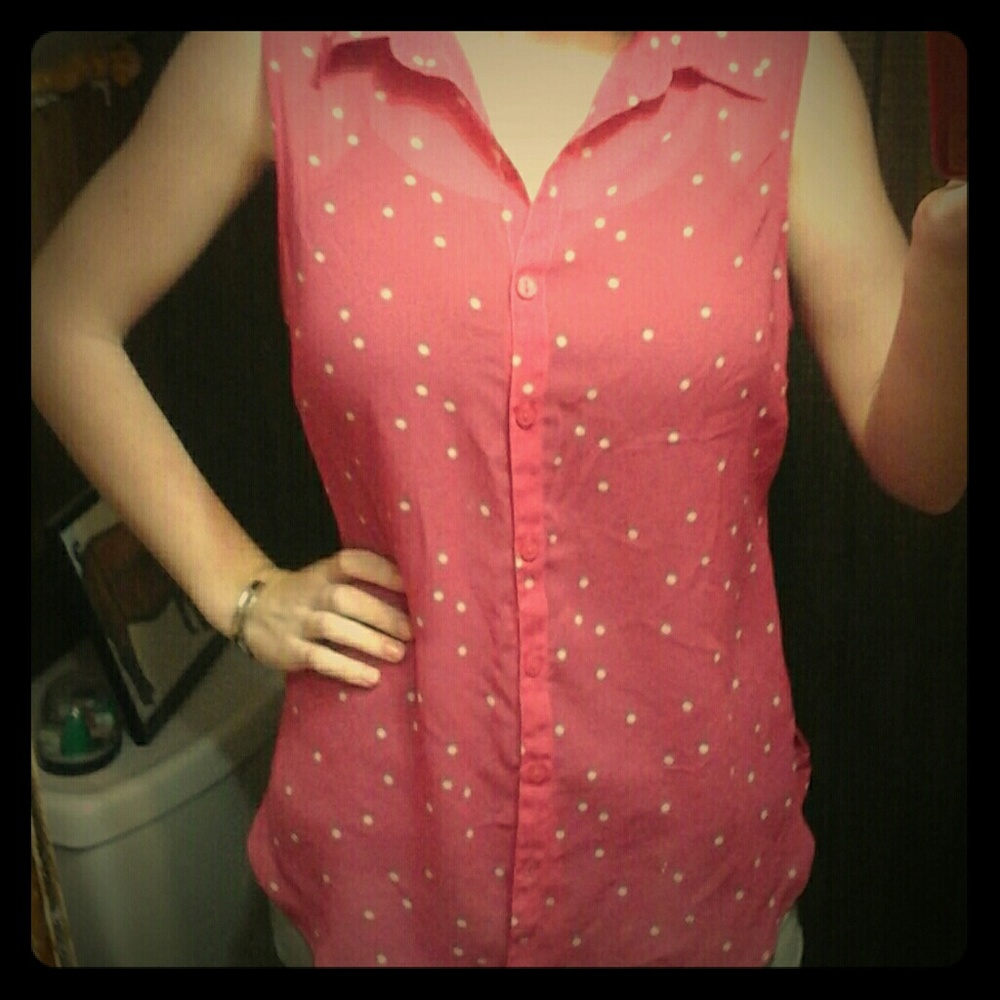 Sheer pink top